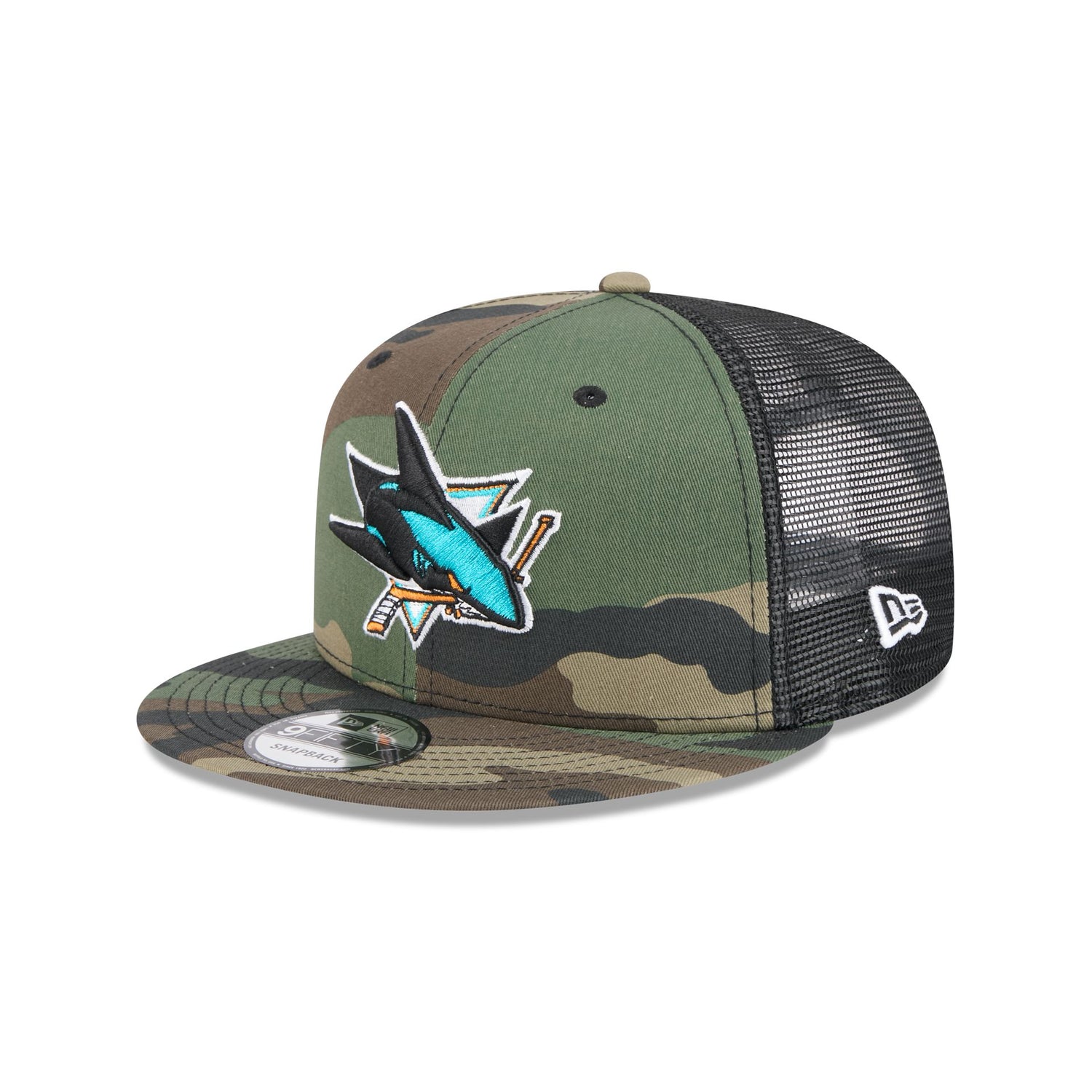San Jose Sharks Camo 9FIFTY Trucker Hat