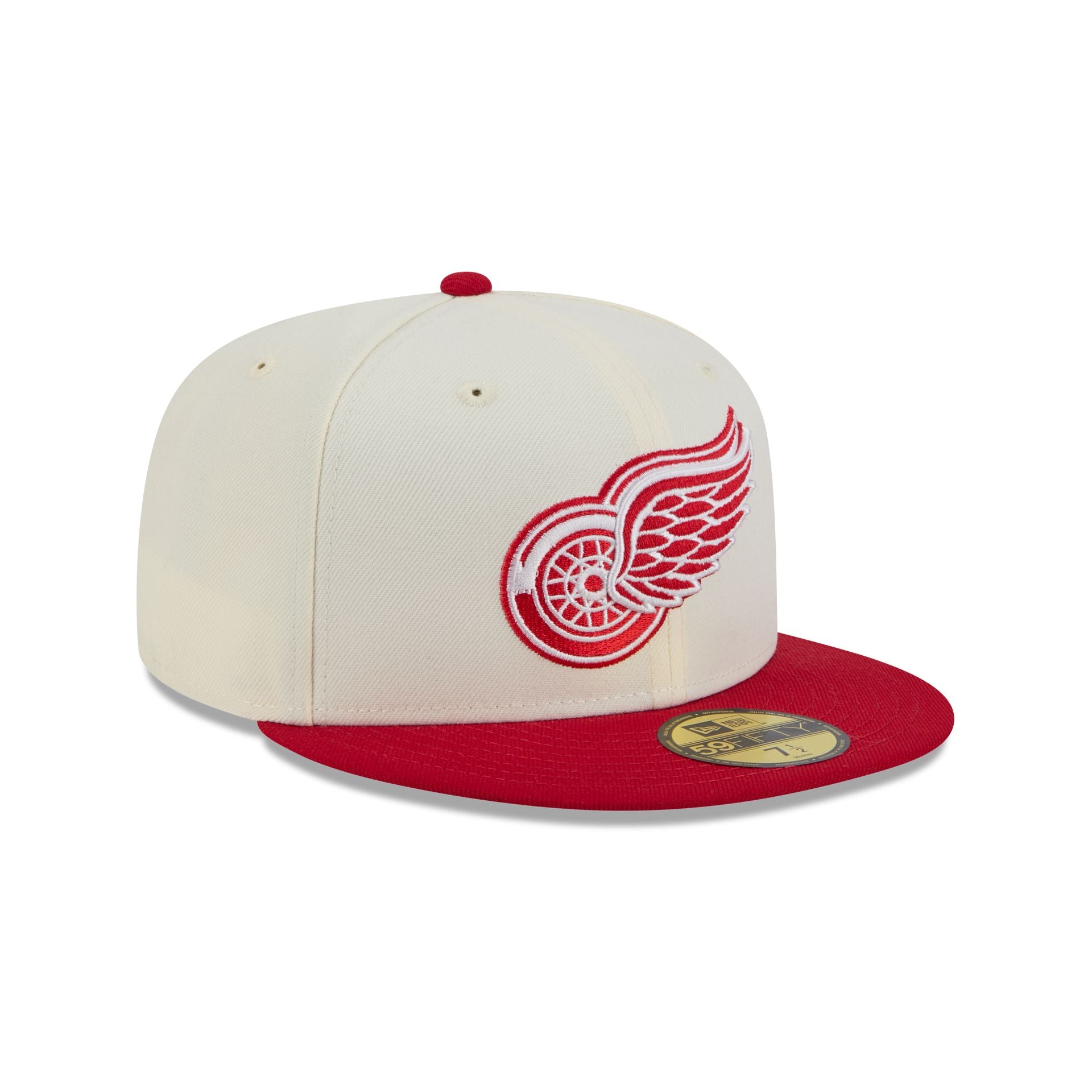 Detroit Red Wings Chrome White 59FIFTY Fitted Hat