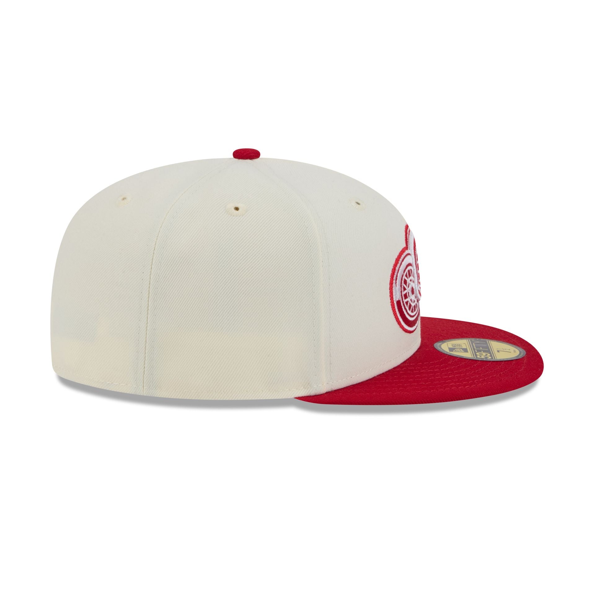 Detroit Red Wings Chrome White 59FIFTY Fitted Hat
