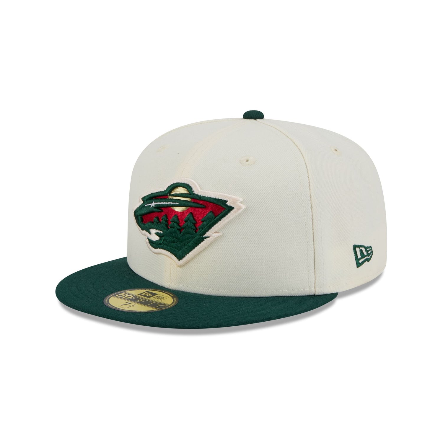 Minnesota Wild Chrome White 59FIFTY Fitted Hat