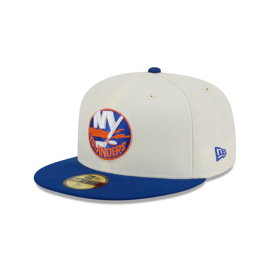 New York Islanders Chrome White 59FIFTY Fitted Hat - New Era Cap