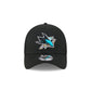 San Jose Sharks Black 39THIRTY Stretch Fit Hat