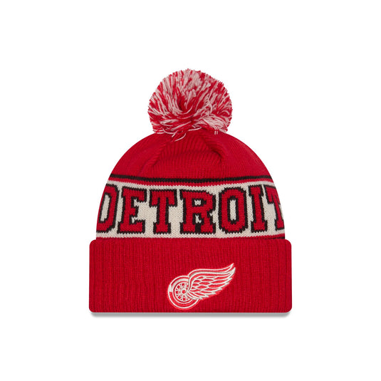 Detroit Red Wings Retro Pom Knit Hat - New Era Cap