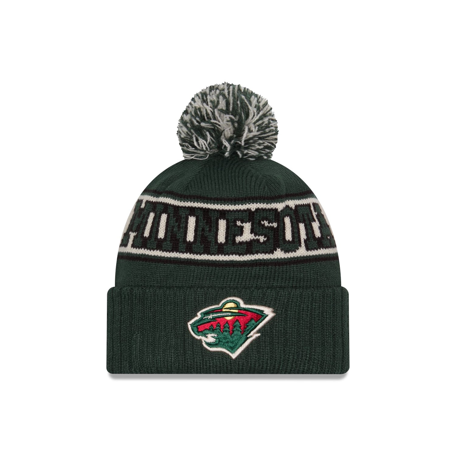 Minnesota Wild Retro Pom Knit Hat