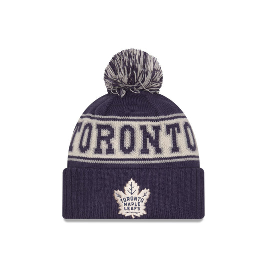 Toronto Maple Leafs Retro Pom Knit Hat - New Era Cap