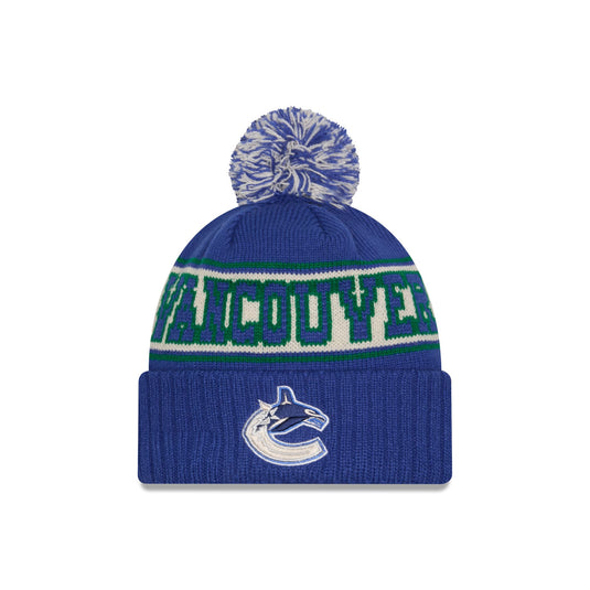 Vancouver Canucks Retro Pom Knit Hat - New Era Cap