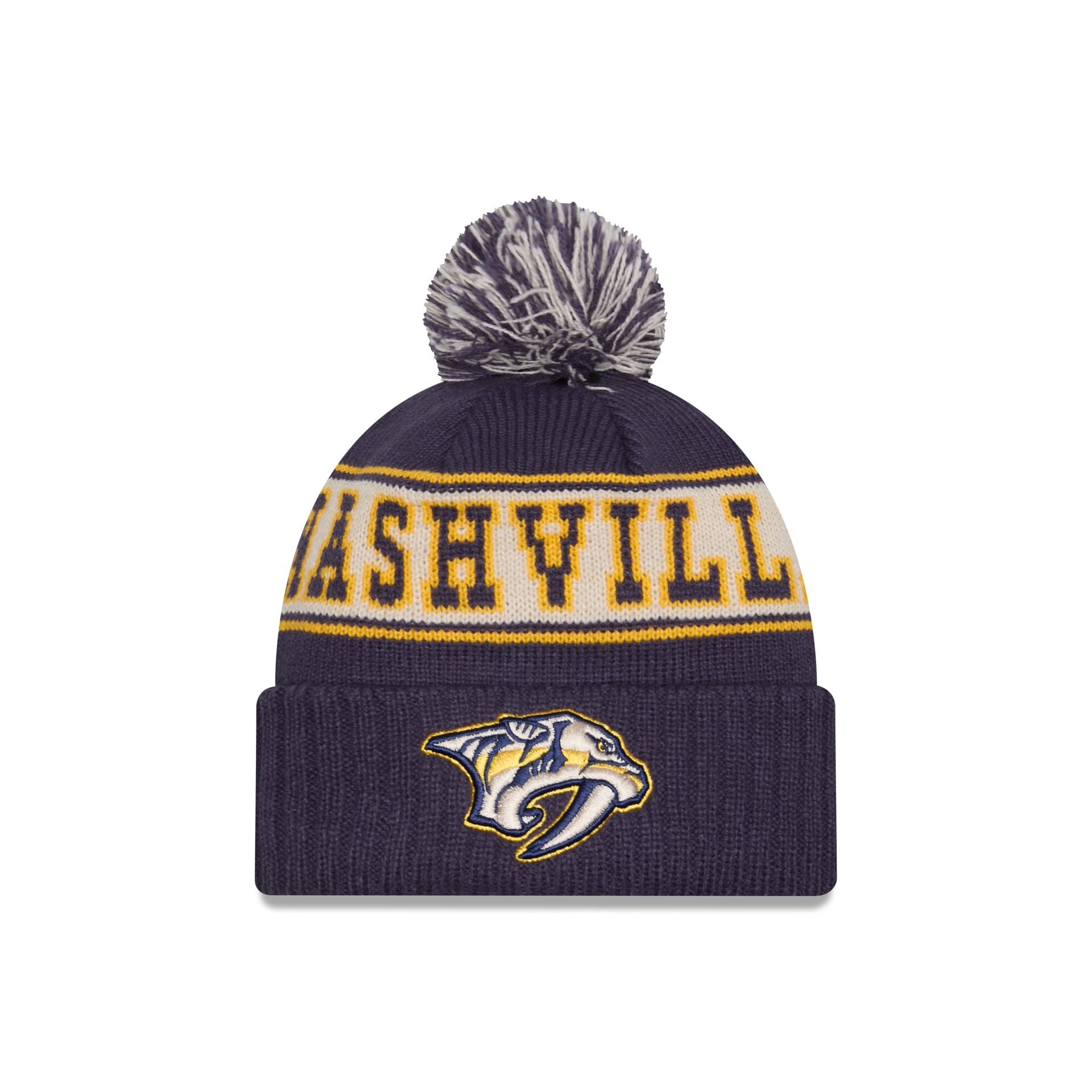 Nashville Predators Retro Pom Knit Hat – New Era Cap