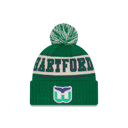 Hartford Whalers Retro Pom Knit Hat - New Era Cap