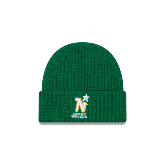 Minnesota North Stars Waffle Knit Beanie Hat - New Era Cap