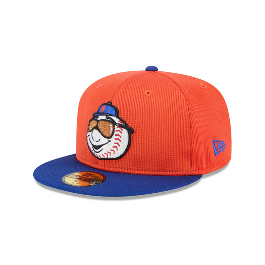 New York Mets 2025 Spring Training Orange 59FIFTY Fitted Hat - New Era Cap