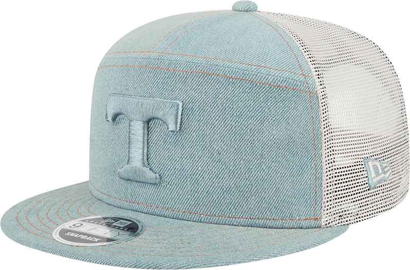 Tennessee Volunteers Denim Split Panel 9FIFTY Trucker Hat