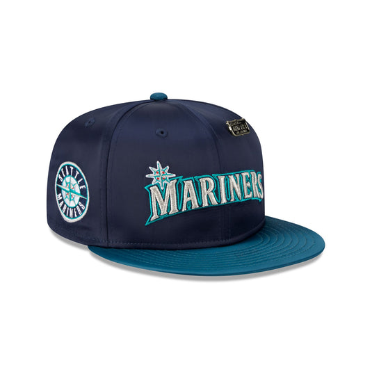 Seattle Mariners Satin Pin 9FIFTY Snapback Hat - New Era Cap
