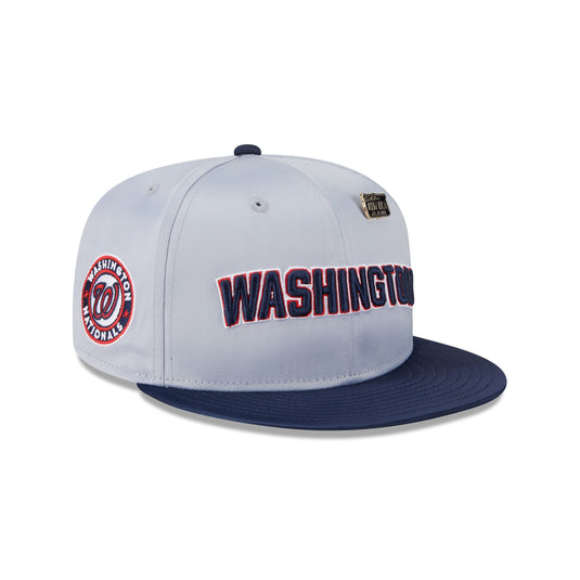 Washington Nationals Satin Pin 9FIFTY Snapback Hat - New Era Cap