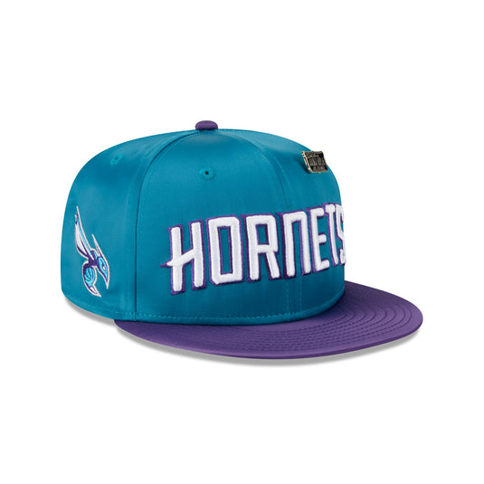Charlotte Hornets Satin Pin 9FIFTY Snapback Hat - New Era Cap