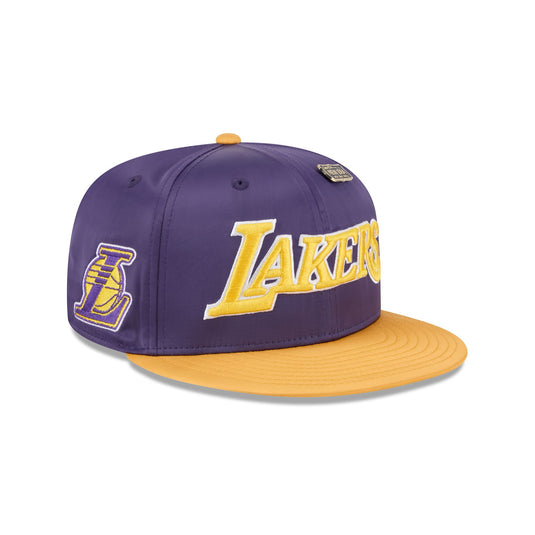 Los Angeles Lakers Satin Pin 9FIFTY Snapback Hat - New Era Cap