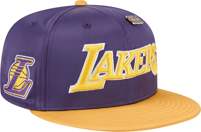 Los Angeles Lakers Satin Pin 9FIFTY Snapback Hat