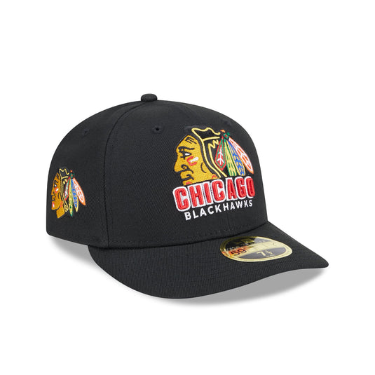 Chicago Blackhawks NHL Pack Low Profile 59FIFTY Fitted Hat - New Era Cap