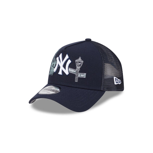 New York Yankees State Stitch 9FORTY A-Frame Trucker Hat - New Era Cap