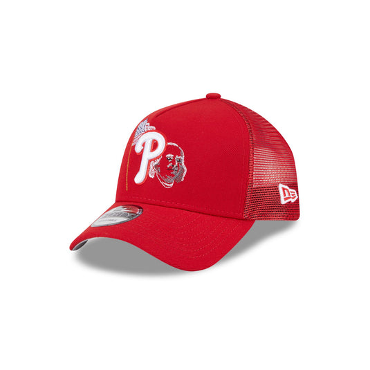 Philadelphia Phillies State Stitch 9FORTY A-Frame Trucker Hat - New Era Cap