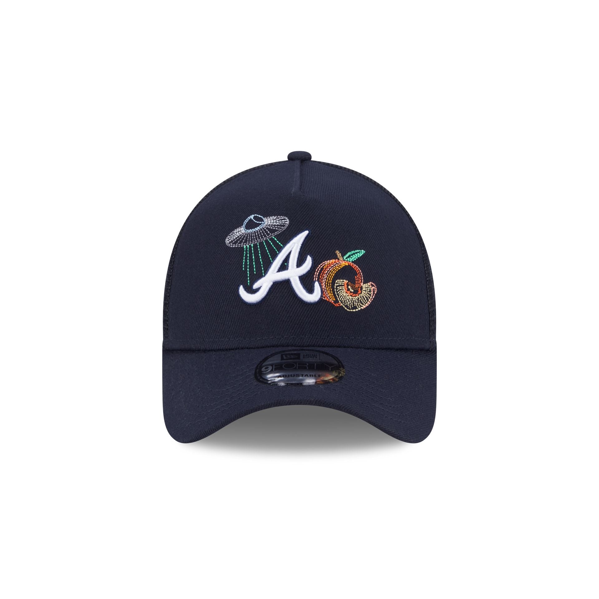 Atlanta Braves State Stitch 9FORTY A-Frame Trucker Hat – New Era Cap