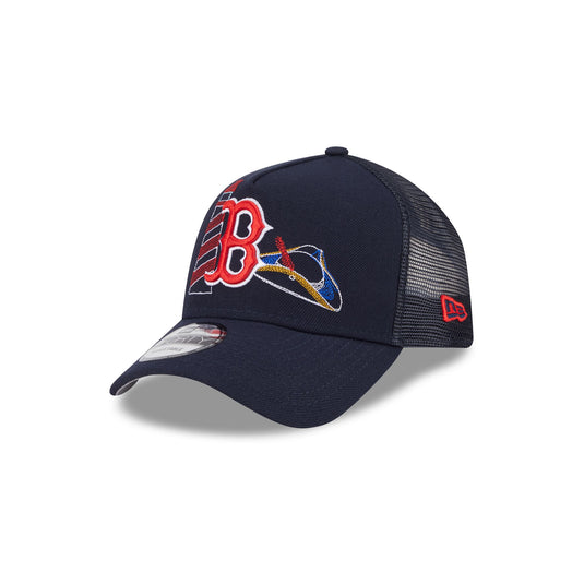 Boston Red Sox State Stitch 9FORTY A-Frame Trucker Hat - New Era Cap