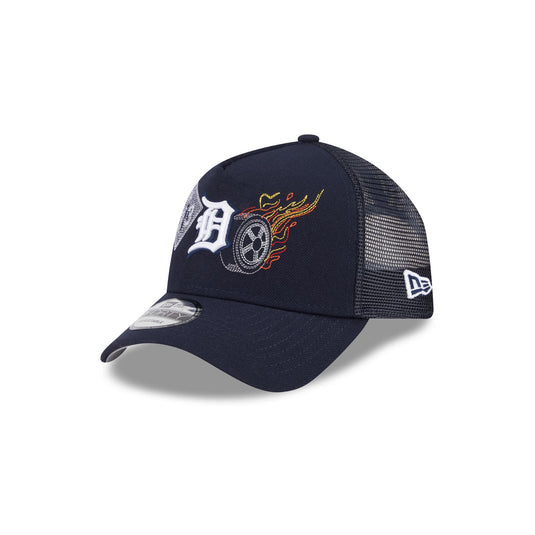 Detroit Tigers State Stitch 9FORTY A-Frame Trucker Hat - New Era Cap