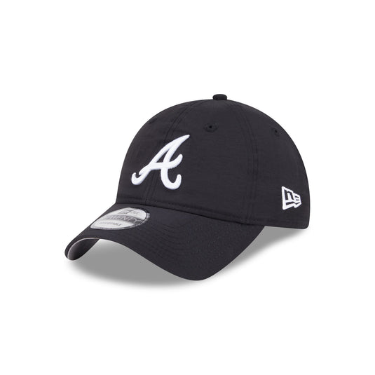 Atlanta Braves Everyday Nylon Black 9TWENTY Adjustable Hat - New Era Cap