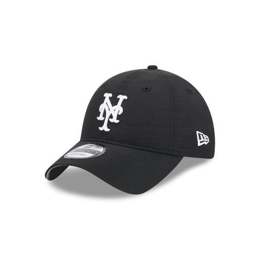New York Mets Everyday Nylon Black 9TWENTY Adjustable Hat - New Era Cap