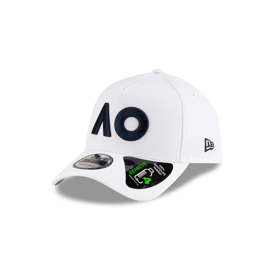 2025 Australian Open White 9FORTY A-Frame REPREVE® Adjustable Hat - New Era Cap