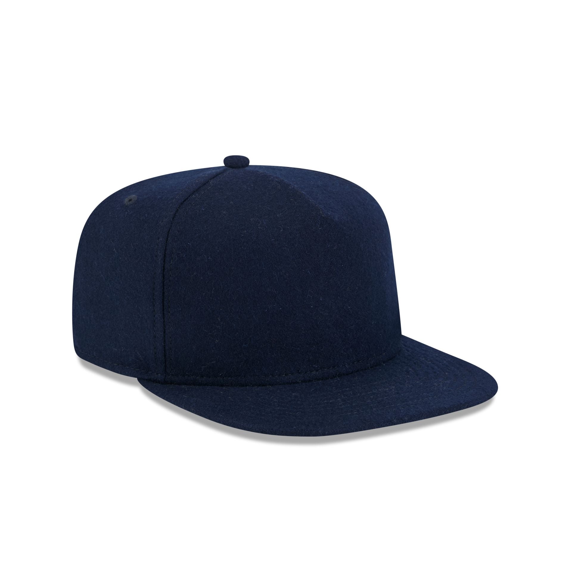 New Era Cap Navy Melton Wool 59FIFTY A-Frame Fitted Hat