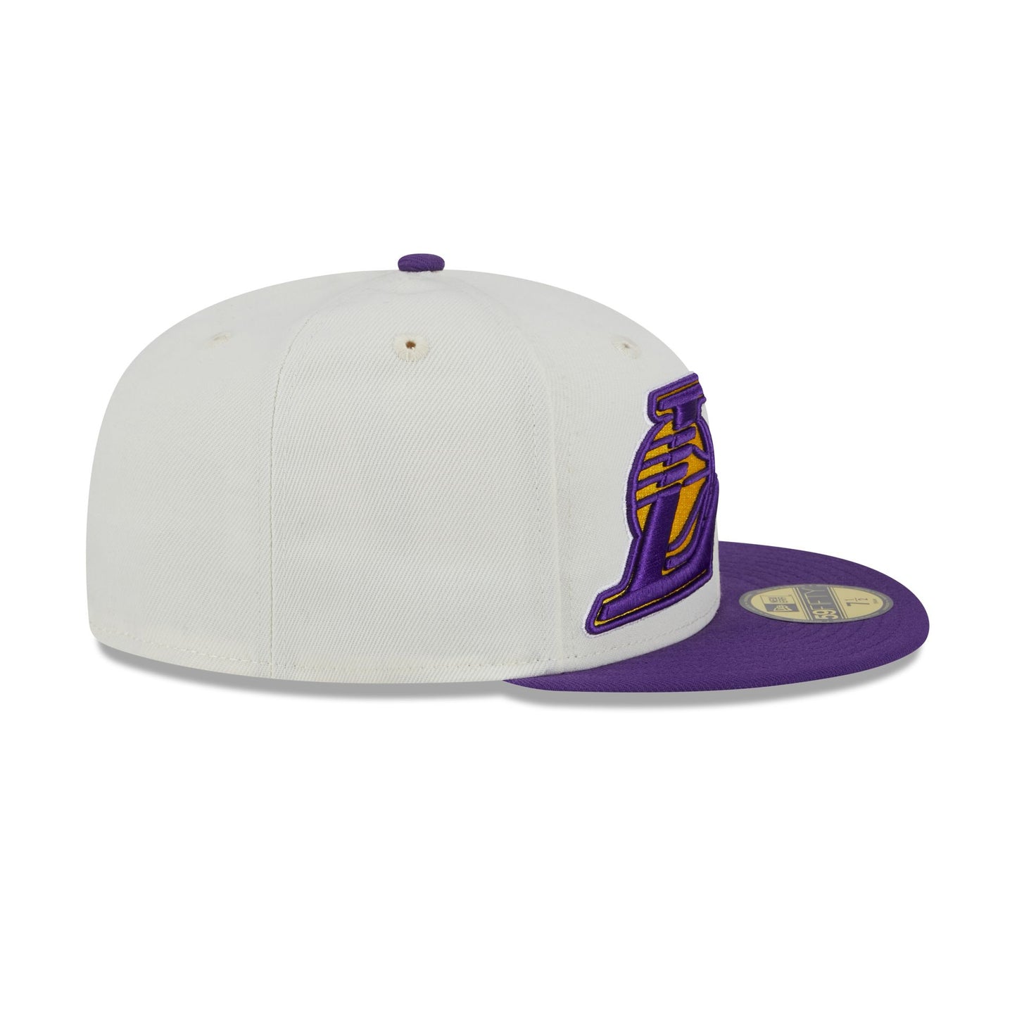 Los Angeles Lakers Lebron James Chrome White 59FIFTY Fitted Hat