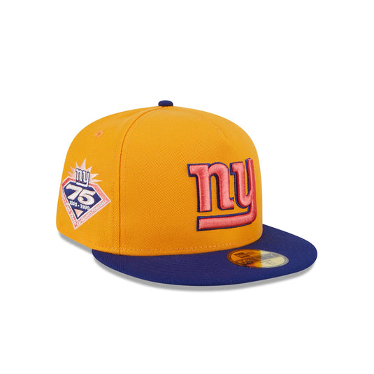 New York Giants Gold 59FIFTY A-Frame Fitted Hat - New Era Cap