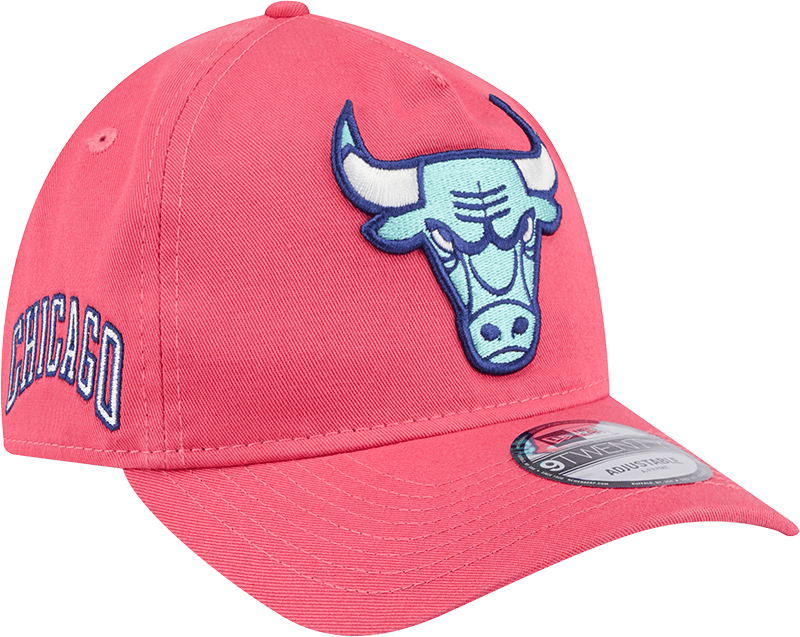 Chicago Bulls Coral 9TWENTY A-Frame Adjustable Hat