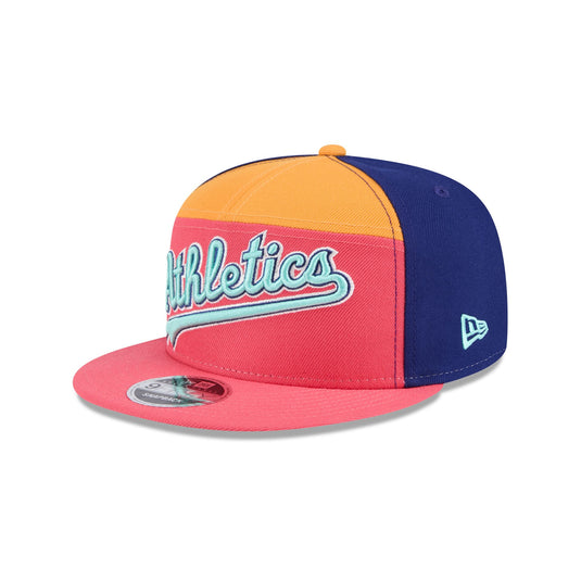 Athletics Coral Split Panel 9FIFTY Snapback Hat - New Era Cap
