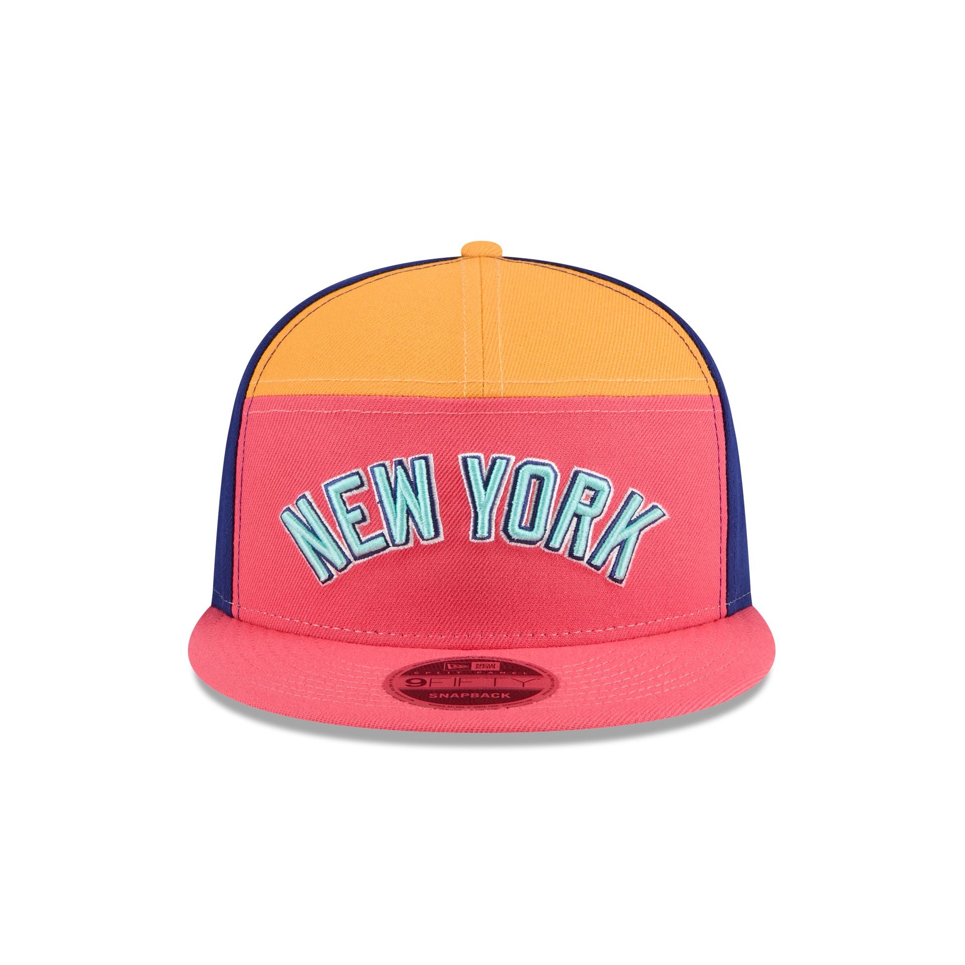 New York Yankees Coral Split Panel 9FIFTY Snapback Hat – New Era Cap