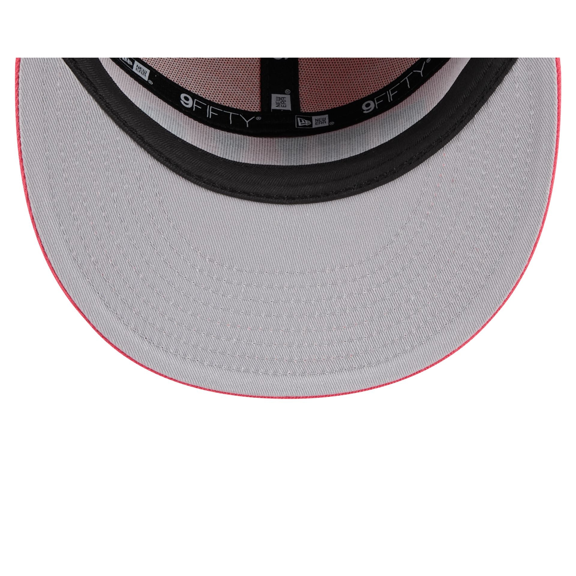 Chicago Bulls Coral Split Panel 9FIFTY Snapback Hat