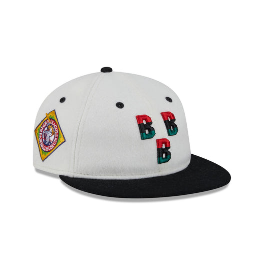 Birmingham Black Barons Tri Color Retro Crown 9FIFTY Snapback Hat - New Era Cap