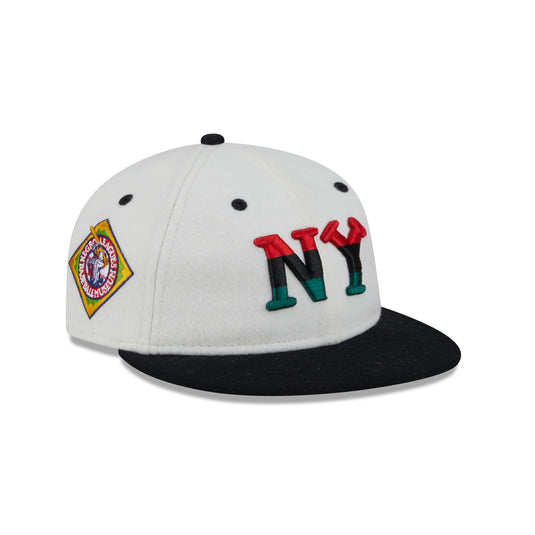 New York Black Yankees Tri Color Retro Crown 9FIFTY Snapback Hat - New Era Cap