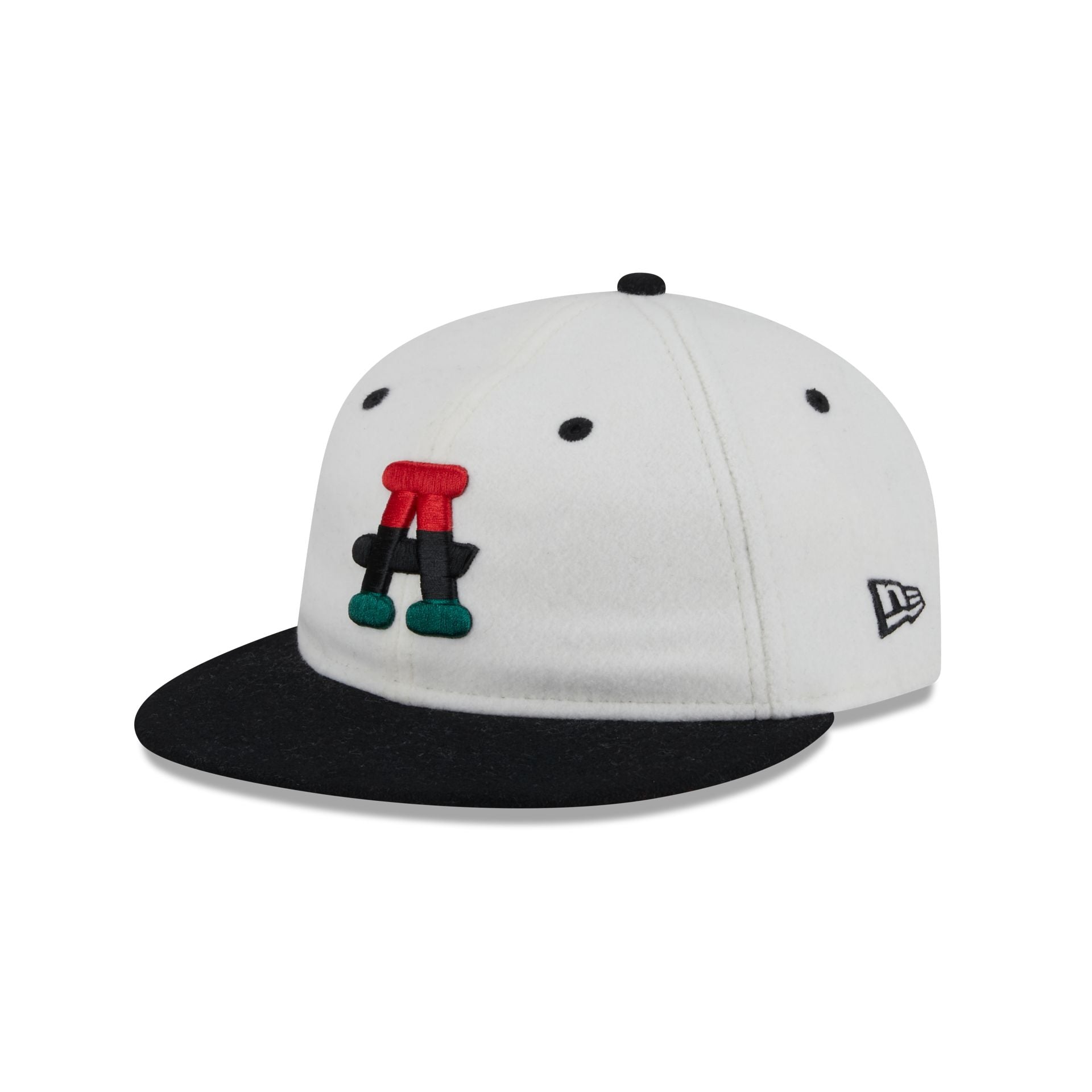 Atlanta Black Crackers Tri Color Retro Crown 9FIFTY Snapback Hat
