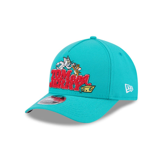 Tom and Jerry 85th Anniversary Teal 9FORTY M-Crown A-Frame Snapback Hat - New Era Cap