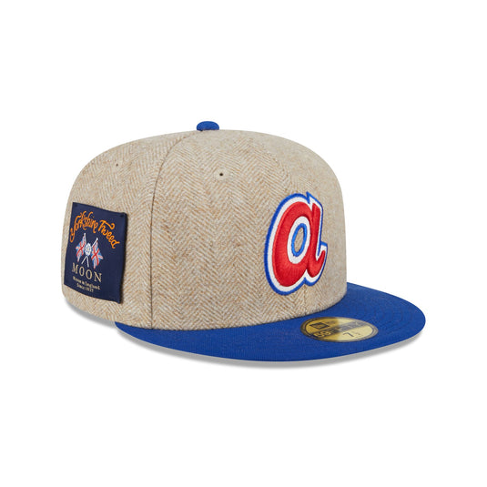 Atlanta Braves Herringbone Moon 59FIFTY Fitted Hat - New Era Cap