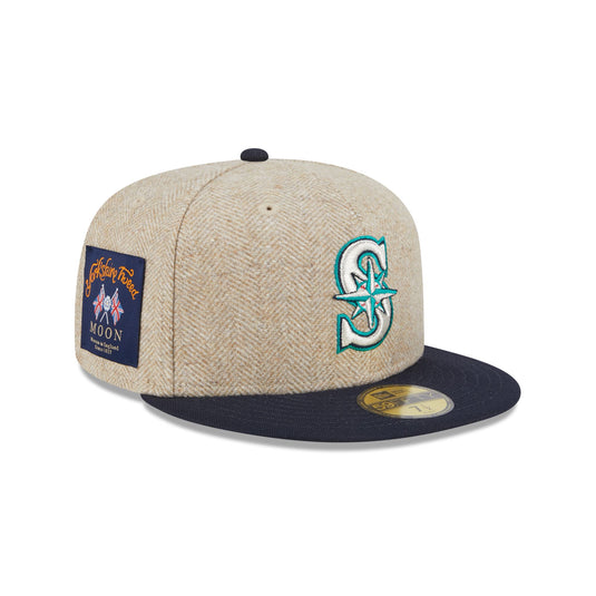 Seattle Mariners Herringbone Moon 59FIFTY Fitted Hat - New Era Cap