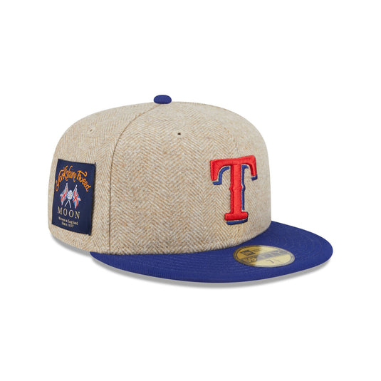 Texas Rangers Herringbone Moon 59FIFTY Fitted Hat - New Era Cap