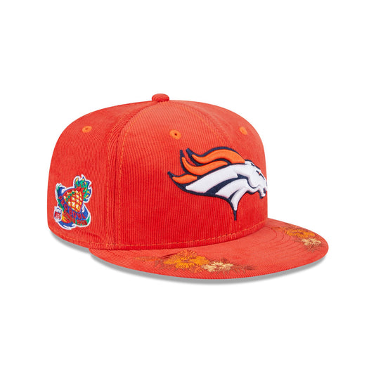 Just Caps Floral Corduroy Denver Broncos 59FIFTY Fitted Hat - New Era Cap