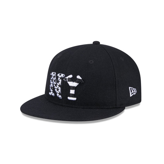New York Black Yankees Flag Retro Crown 59FIFTY Fitted Hat - New Era Cap