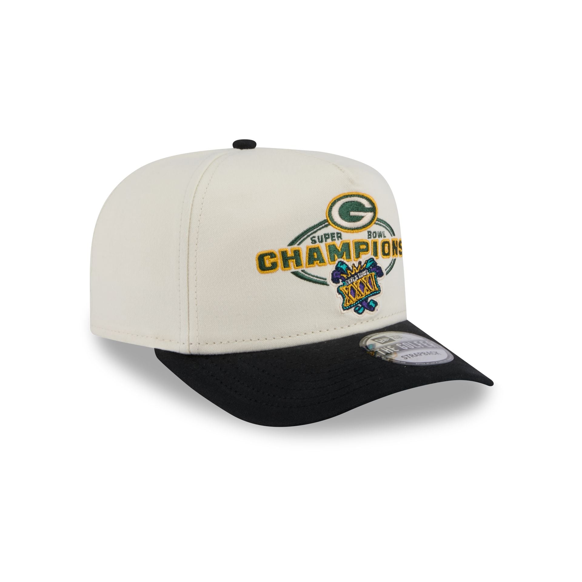 Green Bay Packers Chrome White Champions Golfer Hat