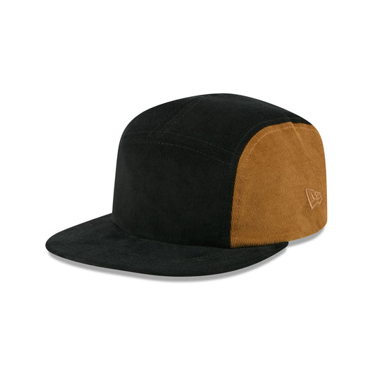 New Era Cap Black Tiramisu Cord Camper Strapback Hat - New Era Cap