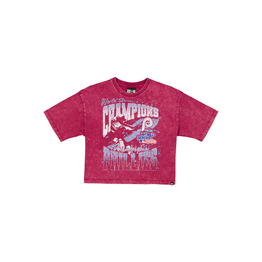 Philadelphia Phillies Sport Classics Women's Cropped T-Shirt - New Era Cap