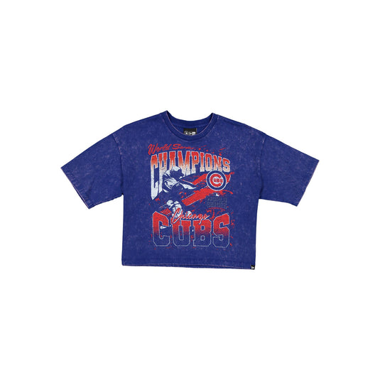 Chicago Cubs Sport Classics Women's Cropped T-Shirt - New Era Cap