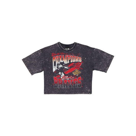 Atlanta Braves Sport Classics Women's Cropped T-Shirt - New Era Cap